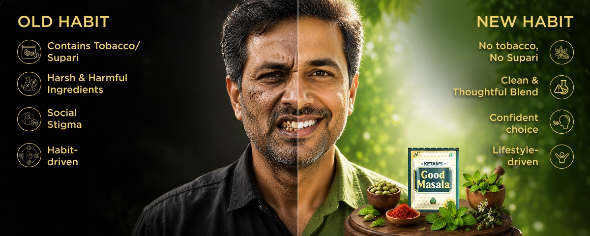 Old habit versus new habit with Ketan's Good Masala